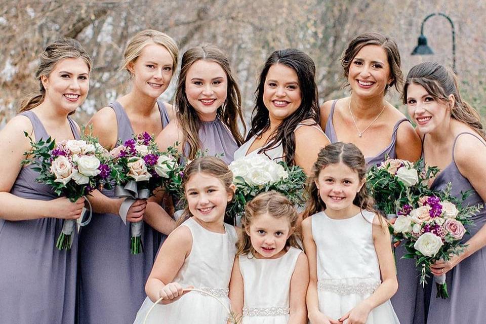 Bridal party flowers