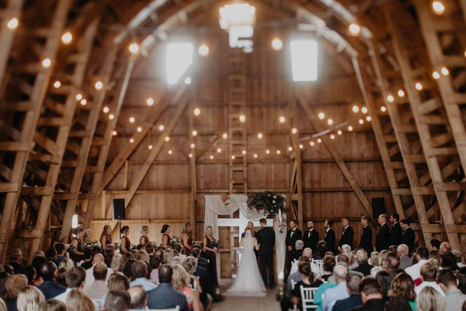 A barn wedding