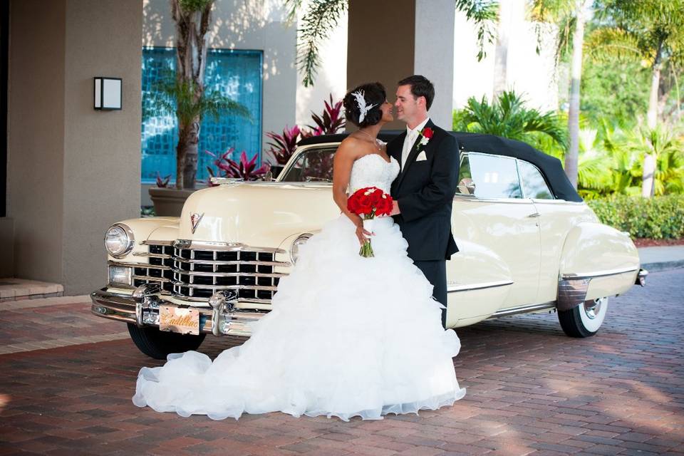 Table setup with centerpiece