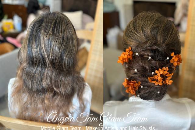 Romantic Low Bun Updo Hair