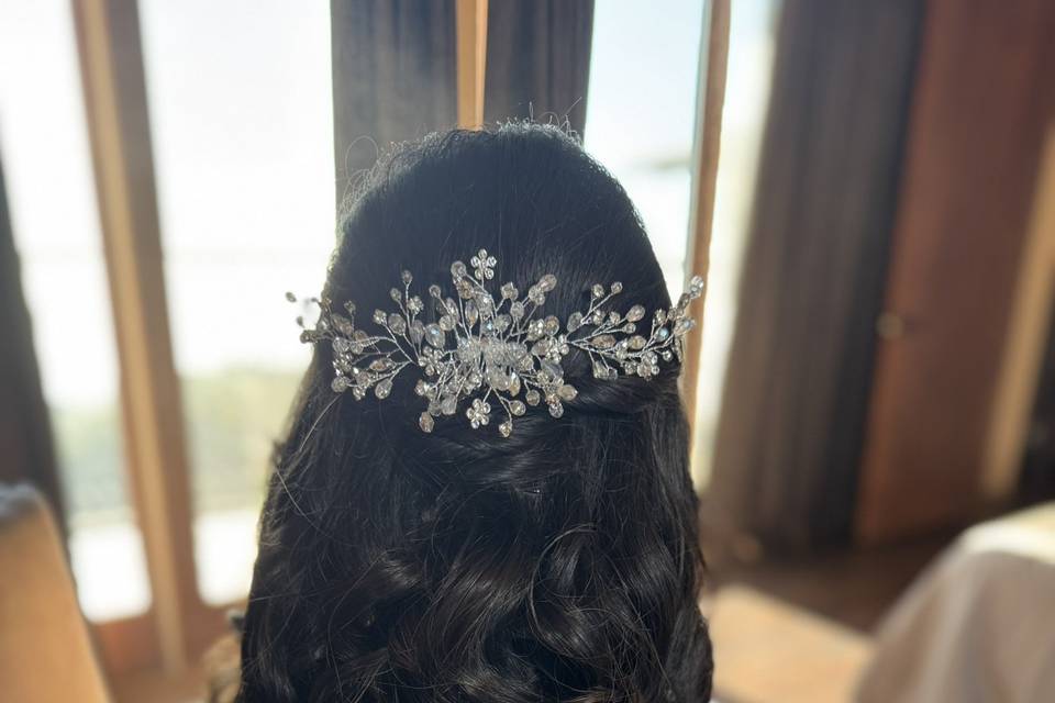 Half Up Bridal Hair Style