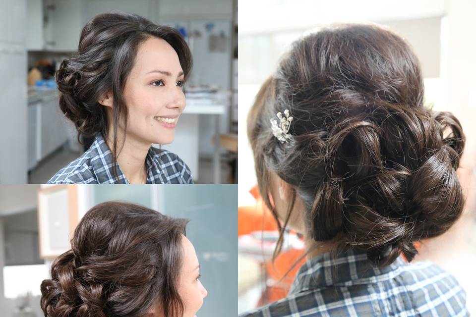 Asian Bride Upso Hair Style