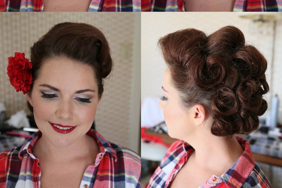 Vintage Pin Up Makeup & Hair