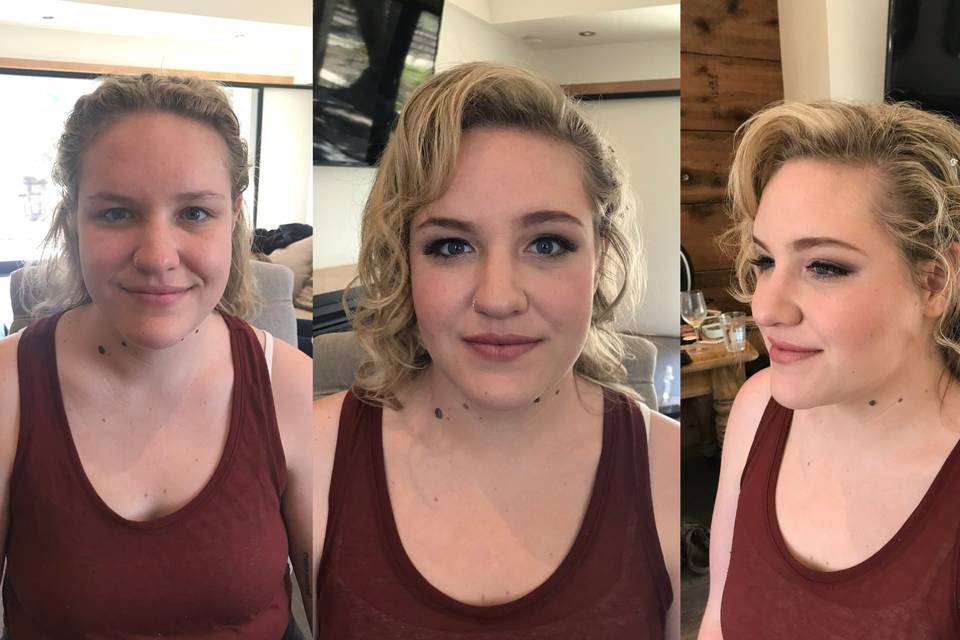 Caucasian Bride Makeup Hair 14