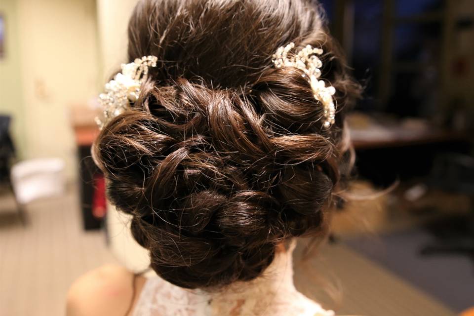 Caucasian Bride Hair Style