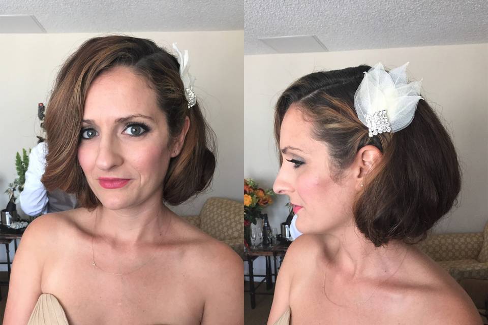 Vintage Glam Makeup & Hair