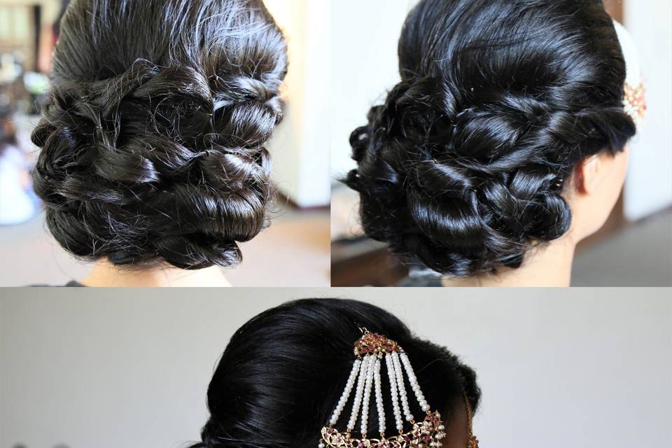 Elaborate Low Bun Updo Hair 14