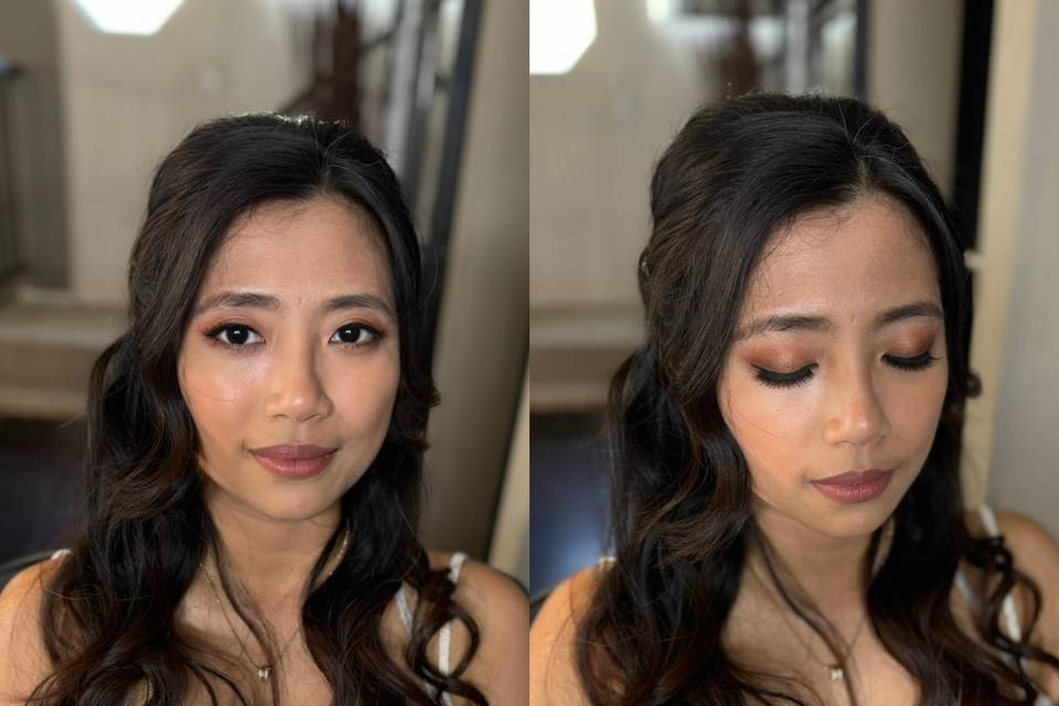 Asian Bride Soft Glam Makeup