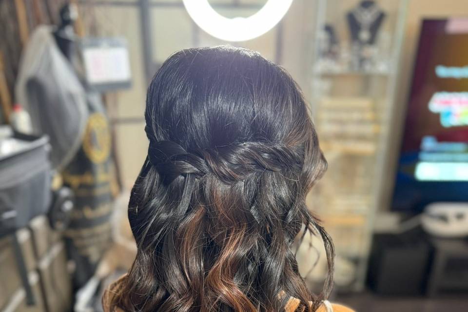 Half Up Hair Style