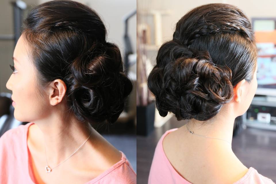 Asian Bride Chinon Braid Hair