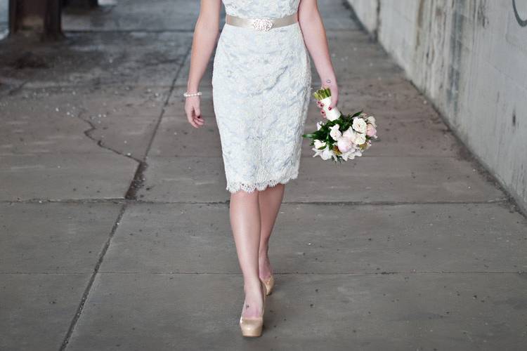 Cara and James bridal test shoot in the West Loop of Chicago, Illinois | Bridal Portrait