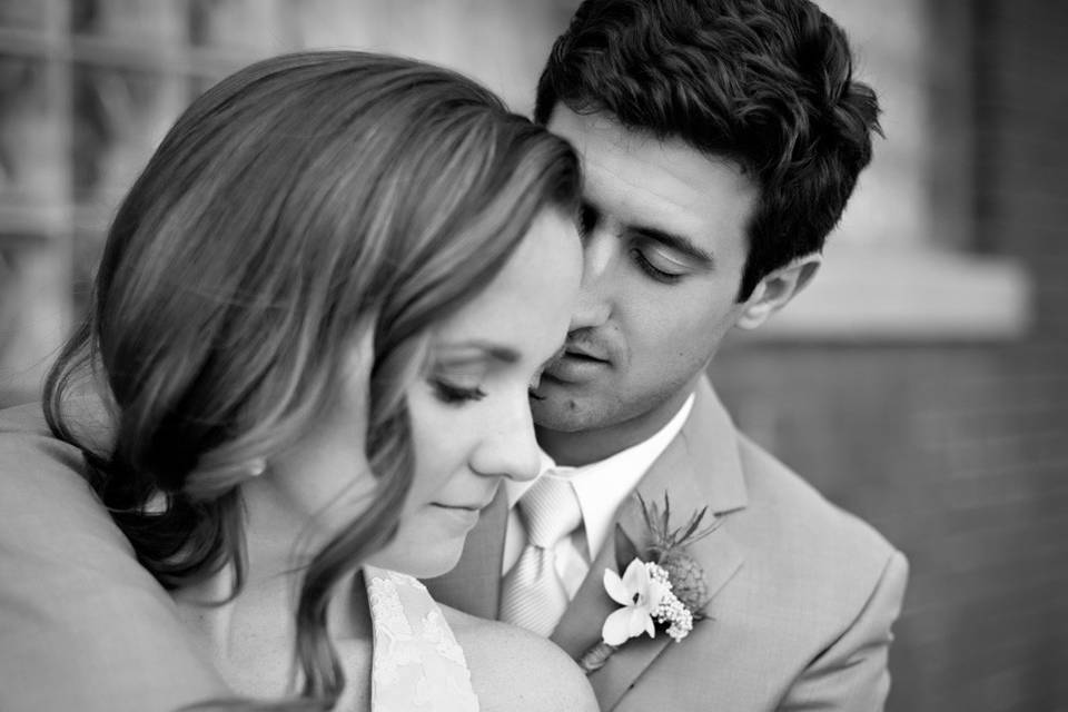 Cara and James bridal test shoot in the West Loop of Chicago, Illinois | Couples Portraits | Black and White