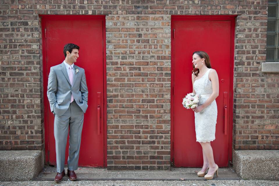 Cara and James bridal test shoot in the West Loop of Chicago, Illinois | Couples Portraits