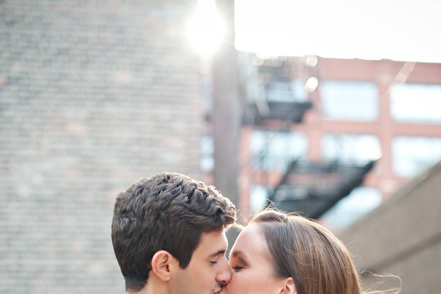 Cara and James bridal test shoot in the West Loop of Chicago, Illinois | Couples Portraits