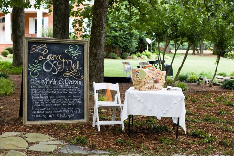 Wedding signage