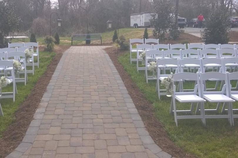 Wedding ceremony area