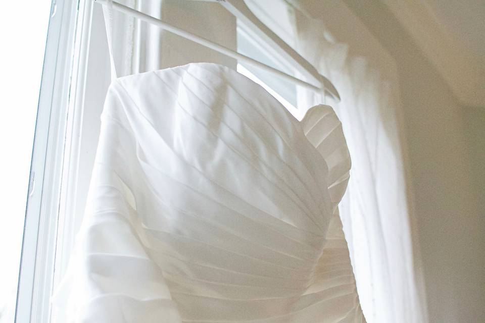 The bridal gown