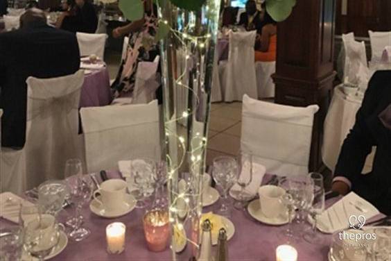 Floral vase centerpieces