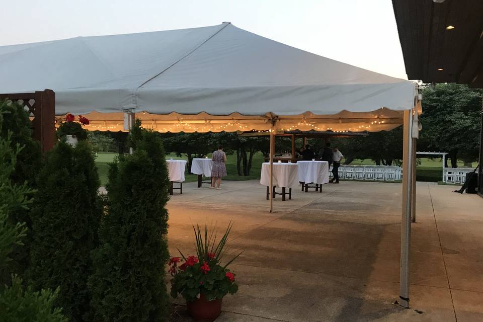 Tented patio