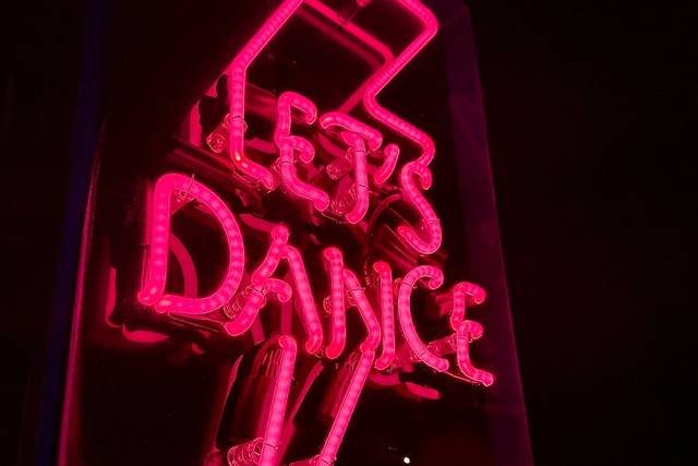 Let's dance neon sign