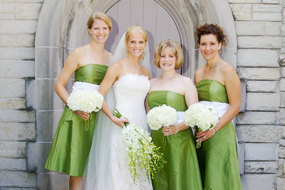Green Bridesmaids Dresses