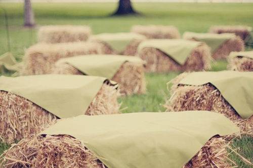 Hay Bale Seating