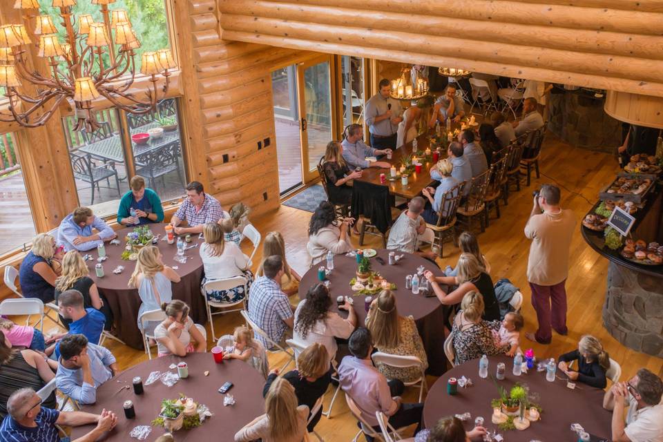 Reception on the main floor