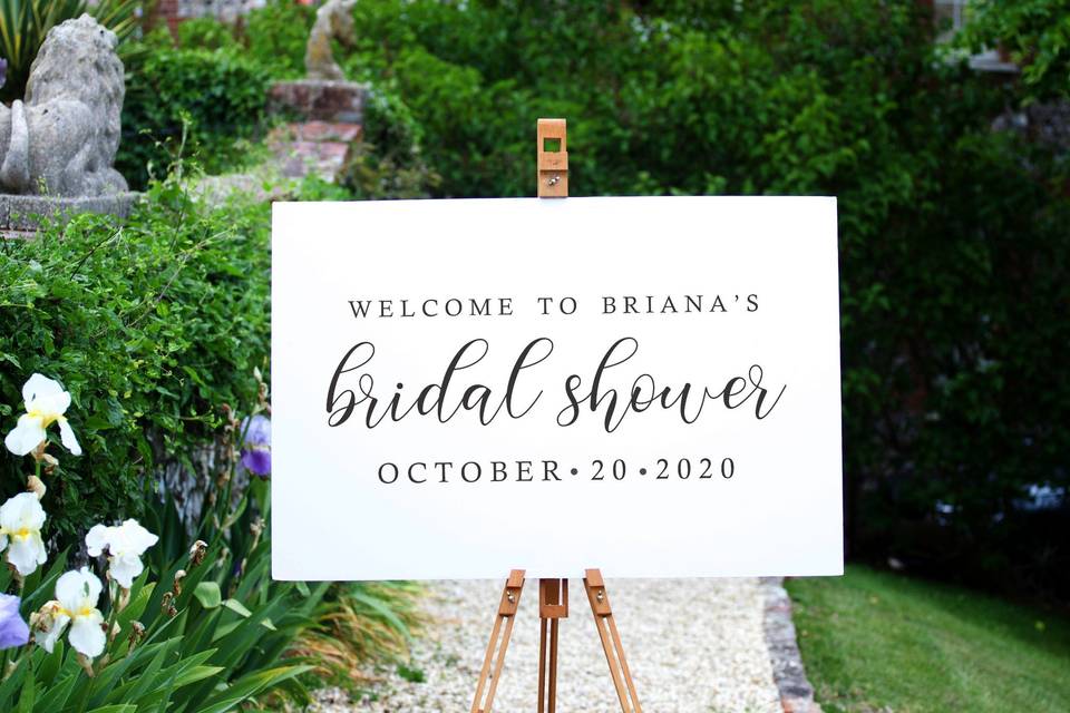 Bridal Shower Sign