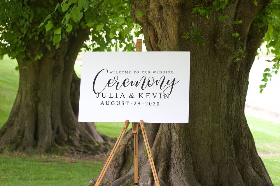 Ceremony Sign