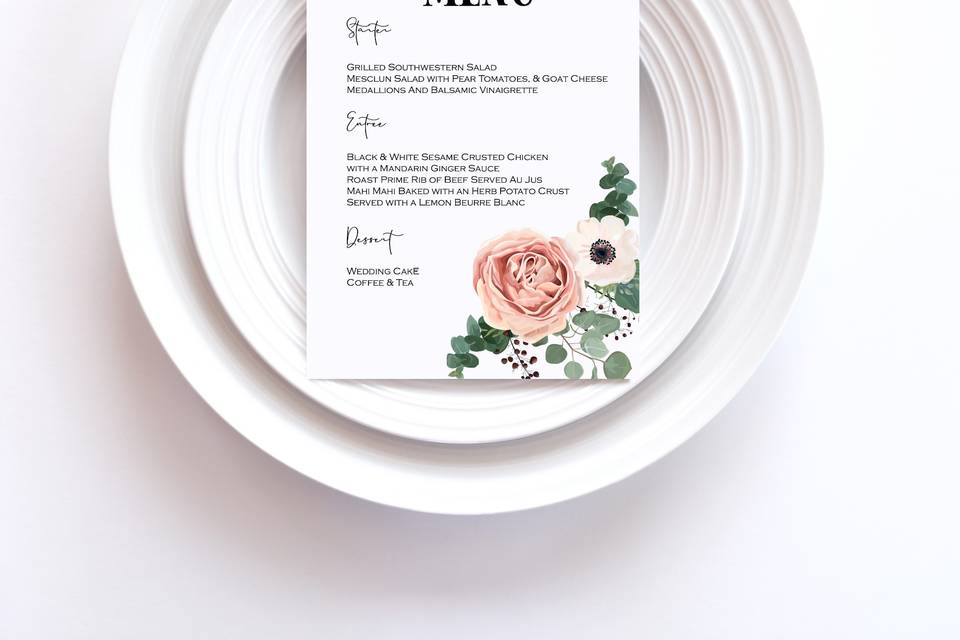 Menu Cards