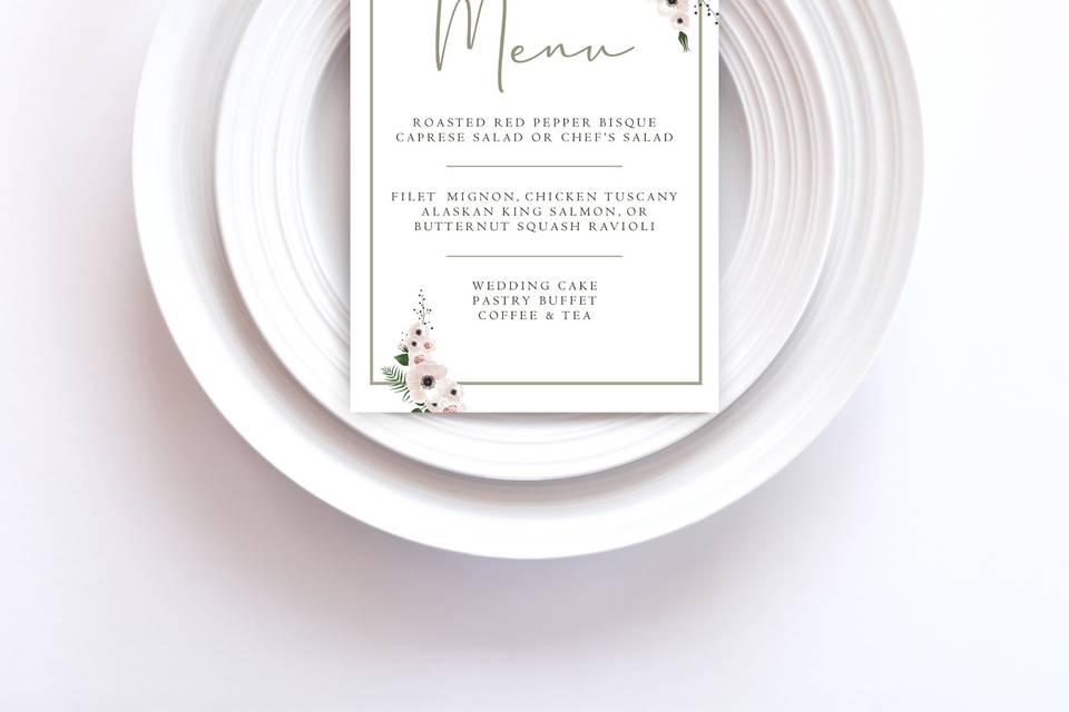 Menu Card