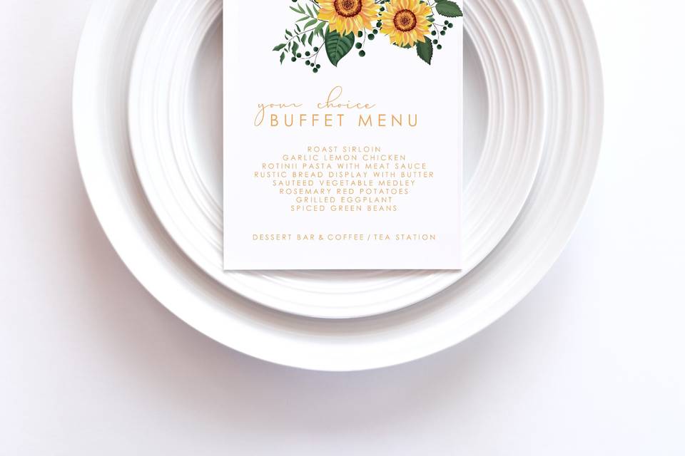 Menu Cards
