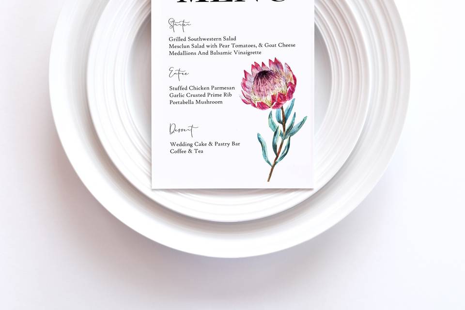 Menu Cards