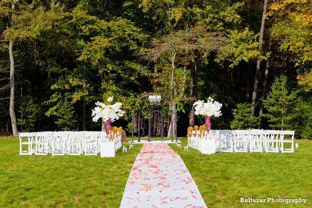 Wedding ceremony setting