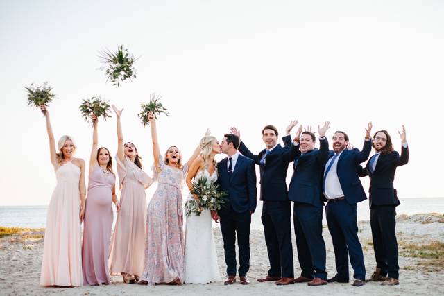 The couple with friends