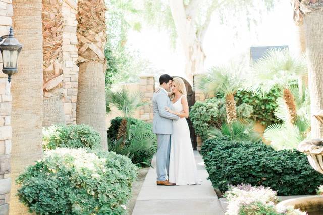 The bride and groom