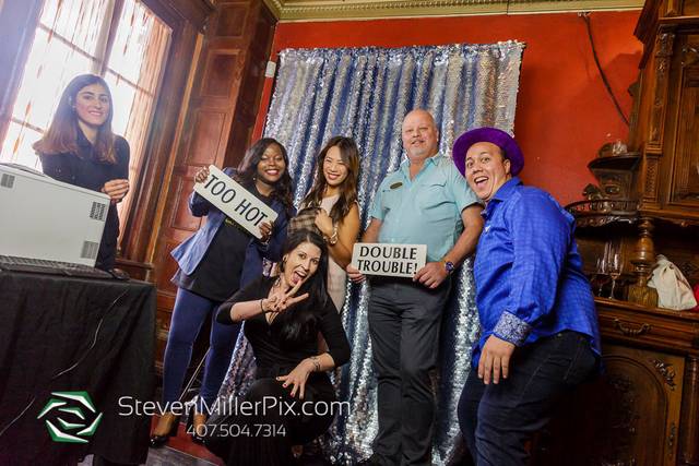 Guests having fun with the Flipbook Studio!