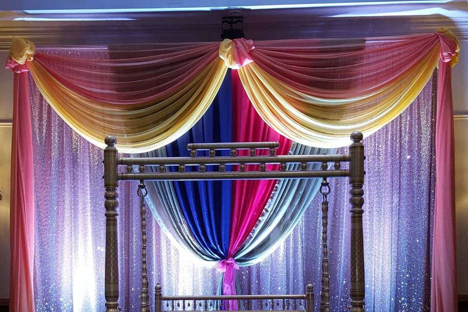 Lighting and drapery