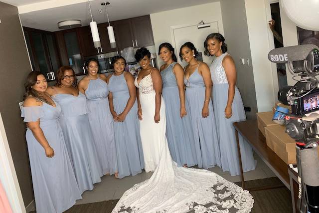 Bride & her bride tribe