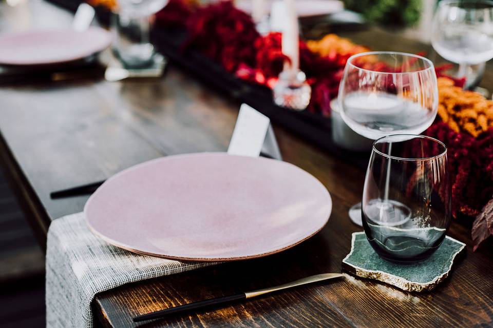 Modern tablescape