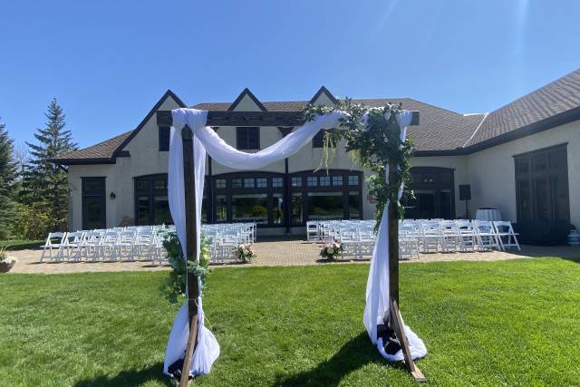 Ceremony with Arch