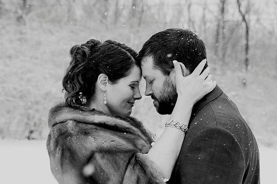 Snowy wedding