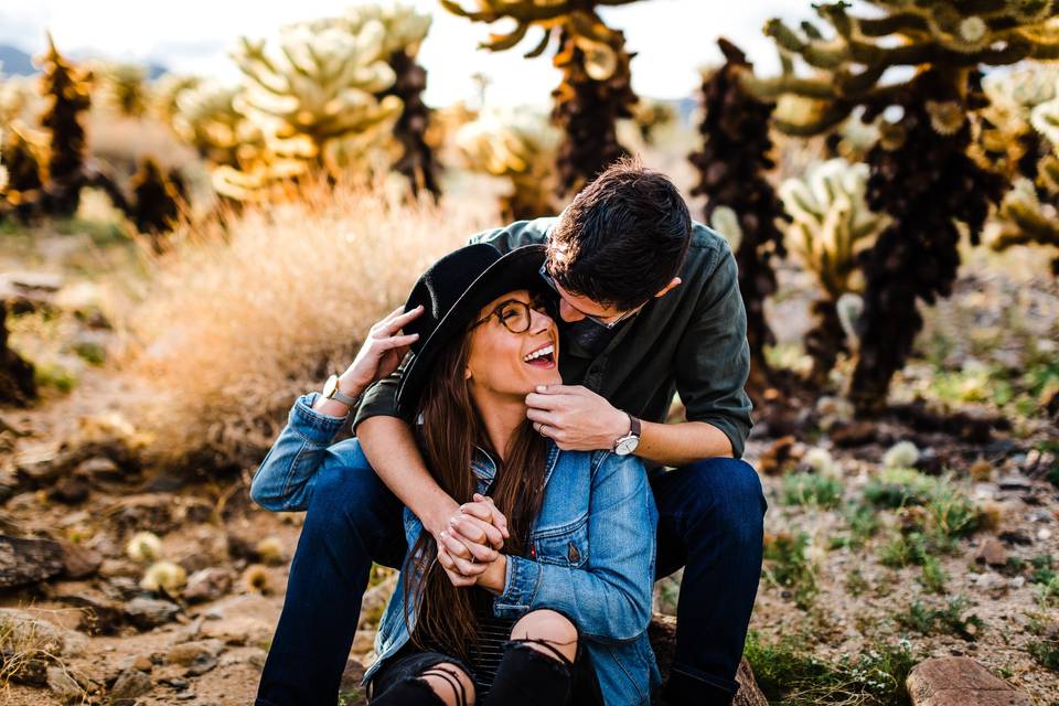 Joshua tree couple's session