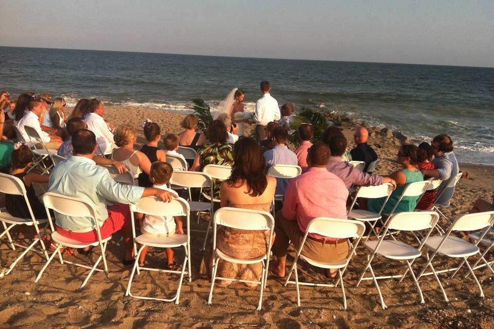 We do beach weddings!