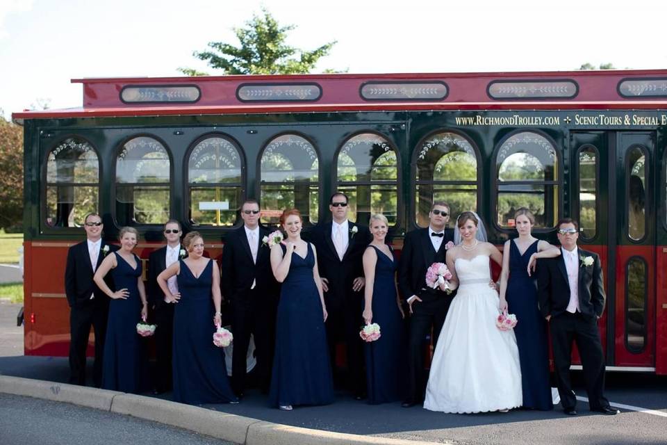 Bride & bridesmaids