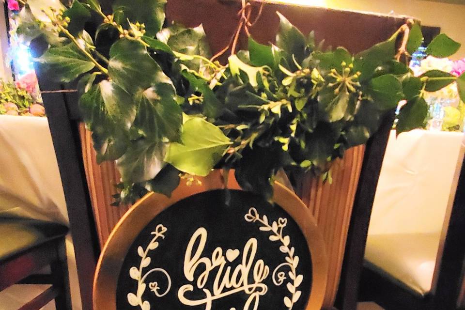 Bride sign