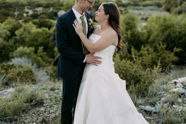 Golden hour newlyweds