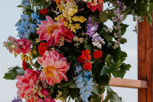 Colorful garden florals