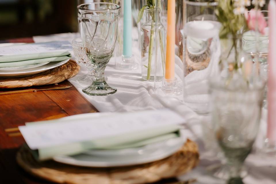 Garden-inspired tablescape