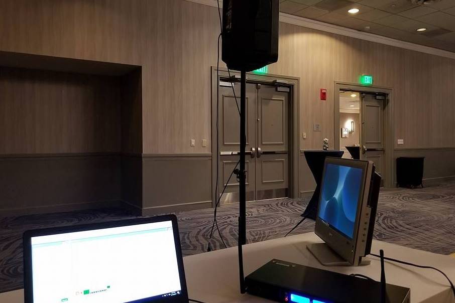 DJ equipment and setup